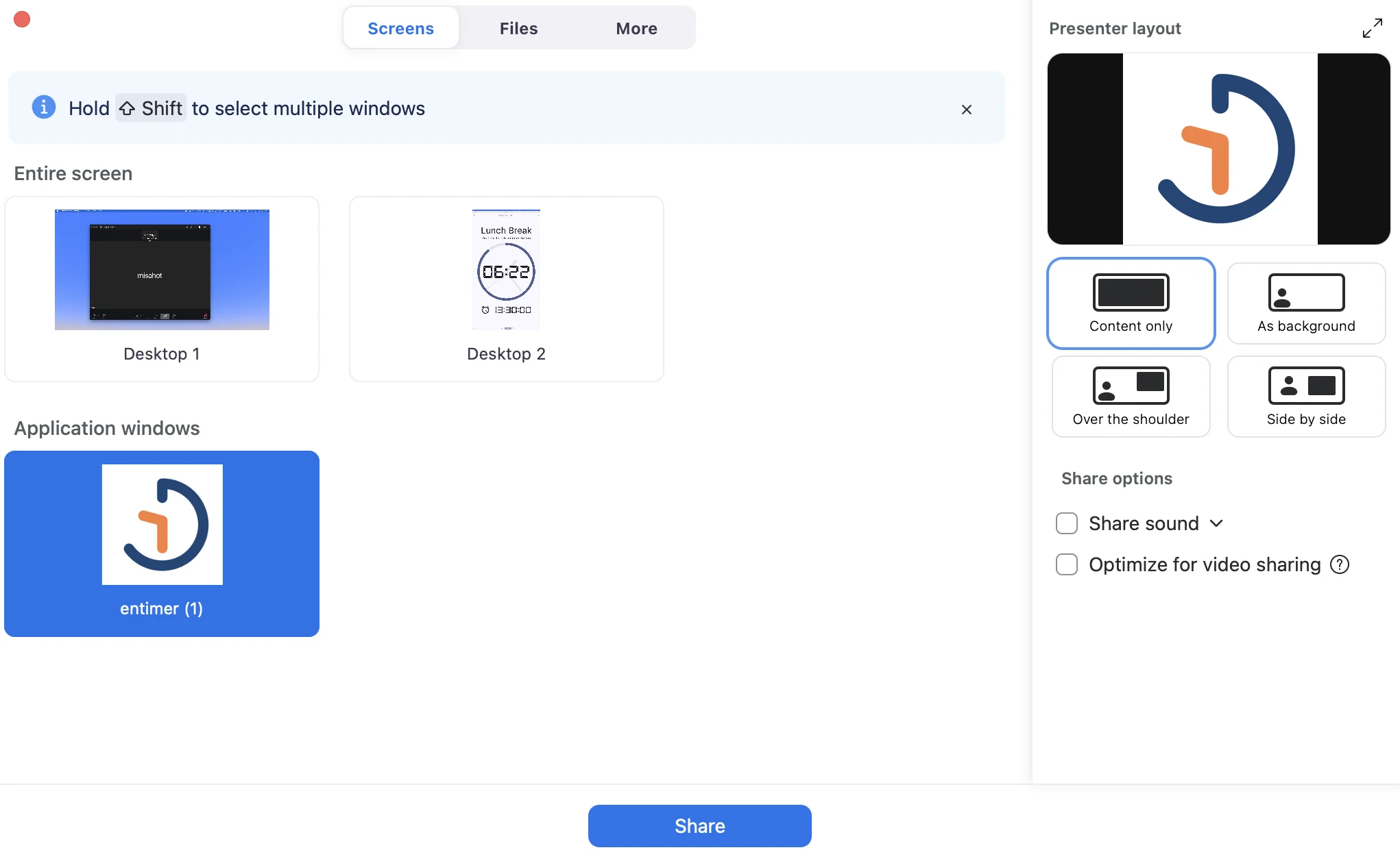 Designed for Reliable Screen Sharing